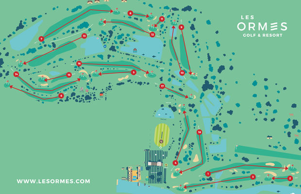 plan parcours golf des ormes dol de bretagne