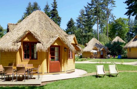 wooden cottages