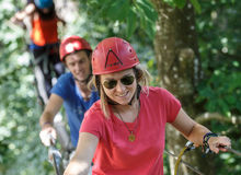 adventure course in trees