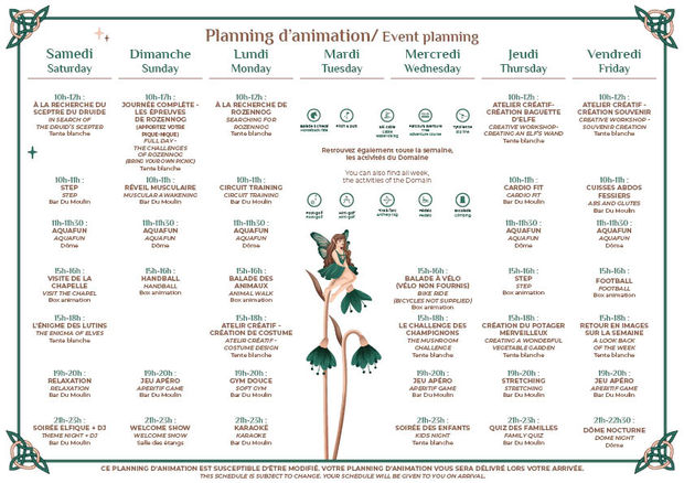 Planning d'animations Printemps 24