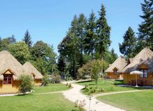 wooden cottages