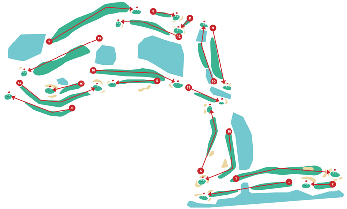 plan parcours golf les ormes