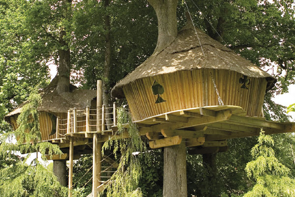Cabane dans les arbres en famille - Hébergement insolite en Bretagne